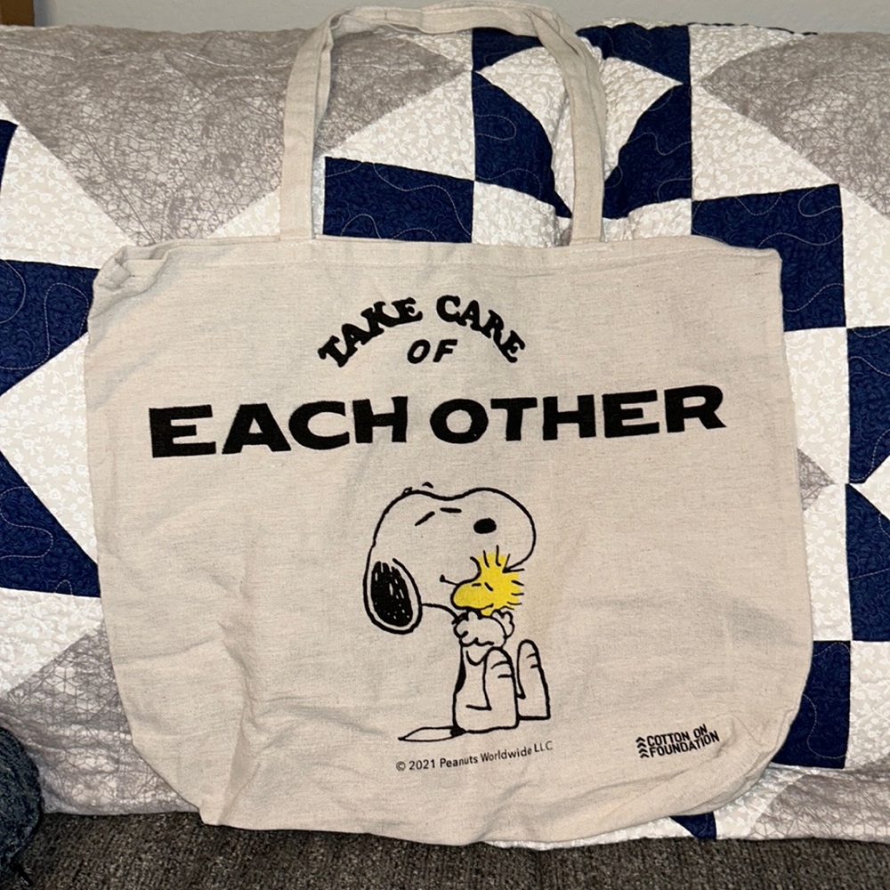 Peanuts Snoopy Cotton On Tote